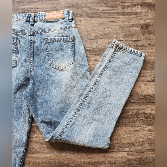 Nasty Gal Acid Wash Denim Jeans - Picture 1 of 4